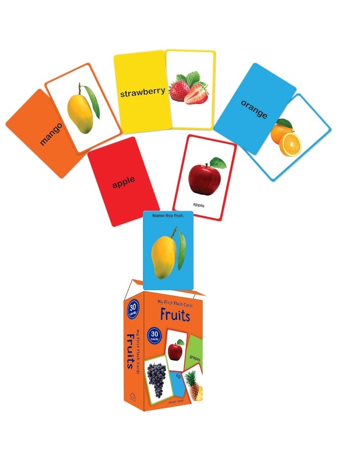 My First Flash Cards Fruits: 30 Early Learning Flash Cards For Kids  - Image 4