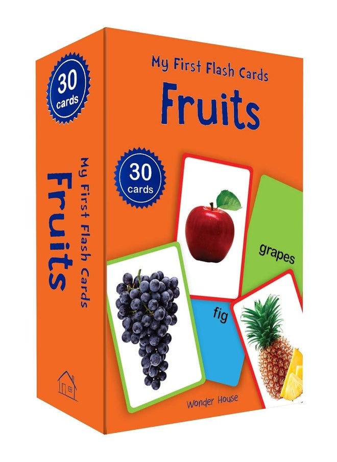 My First Flash Cards Fruits: 30 Early Learning Flash Cards For Kids  - Image 1