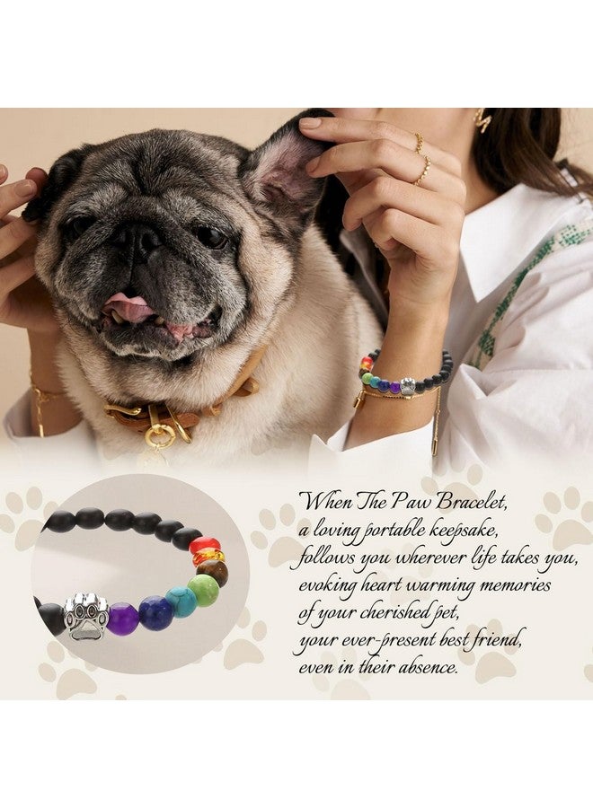 Generic Dog Memorial Gifts for Loss of Dog,Rainbow Bridge Dog Memorial Gifts,Pet Memorial Gifts,Rainbow Bridge for Beloved Dog Paw Print Bracelet,Suncatcher Gifts,Dog Sympathy Gift,Dog Remembrance Gift  - Image 3