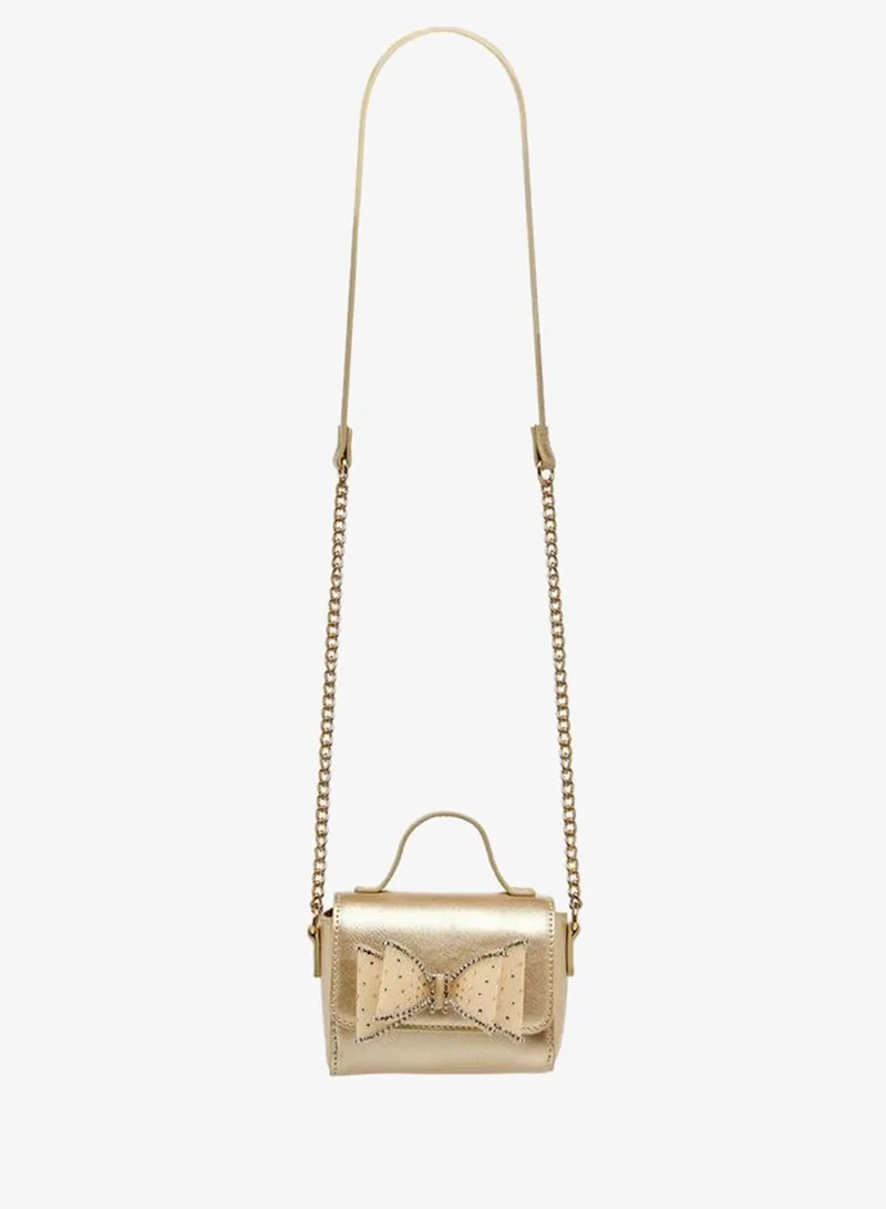 Celeste Bow Embellished Crossbody Bag with Chain Strap Ramadan Collection
