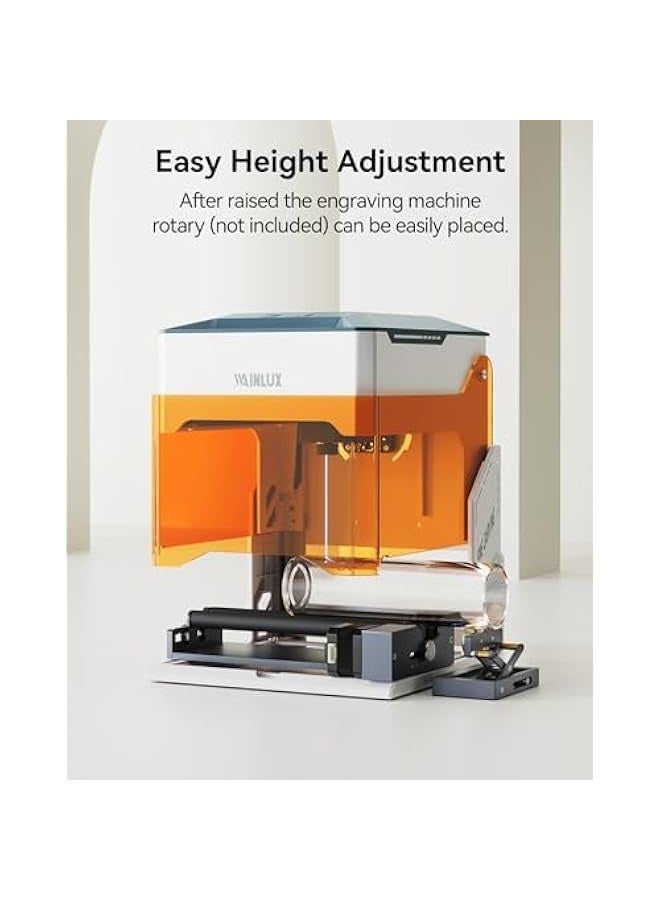 K10 3W Laser Engraver Machine, WAINLUX Mini Laser Engraving Machine for Wood Leather Silicone Paper Glass Acrylic Cloth, Grabadora Láser, Engraver Laser Class1  - Image 4