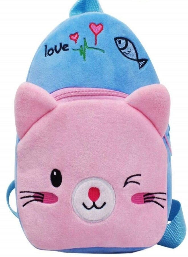 blue tree Cute Kids Backpack Toddler Bag Plush Animal Cartoon Mini Travel Bag for Baby Girl Boy 1-6 Years (Blue Cat-Full Body Elephant) - Image 2