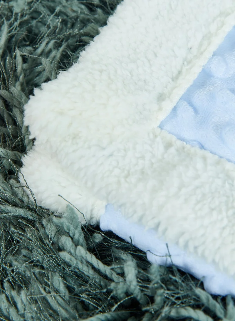 rock a bye baby Applique Bunny Waffle Blanket
