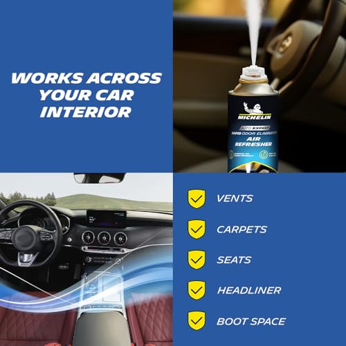 MICHELIN One-Time Use Car Air Freshener (100ml) – Automatic Cabin Odor Eliminator & AC Vent Freshener Spray | Removes Bad Smells, Leaves Long-Lasting Fragrance | Car Interior Cleaning Accessory - Image 5