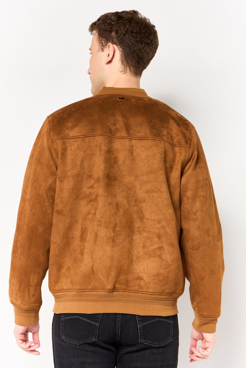 Michael Kors Men Solid Puffer Jacket, Brown - Image 4