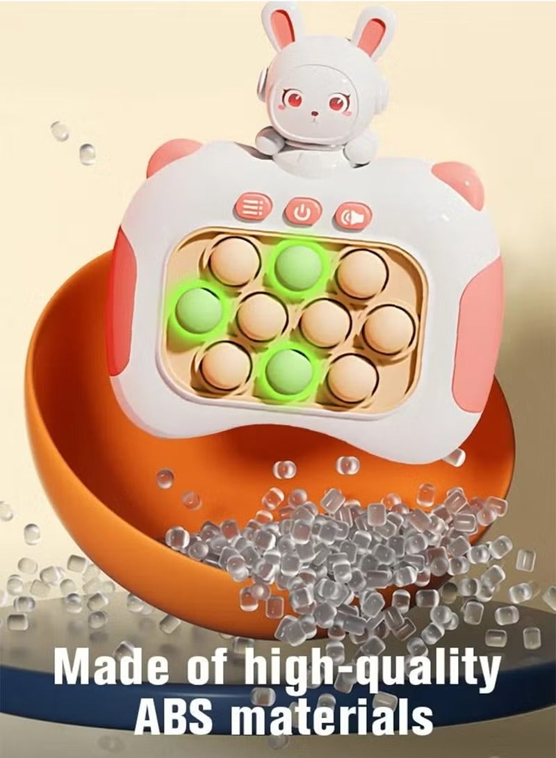 ألعاب التململ الإلكترونية السريعة الدفع المضيئة للبالغين والأطفال مع لعبة ألغاز آلة دفع البوب ​​الفقاعات فيدجيت لعبة حسية هدايا عيد الميلاد - Image 5