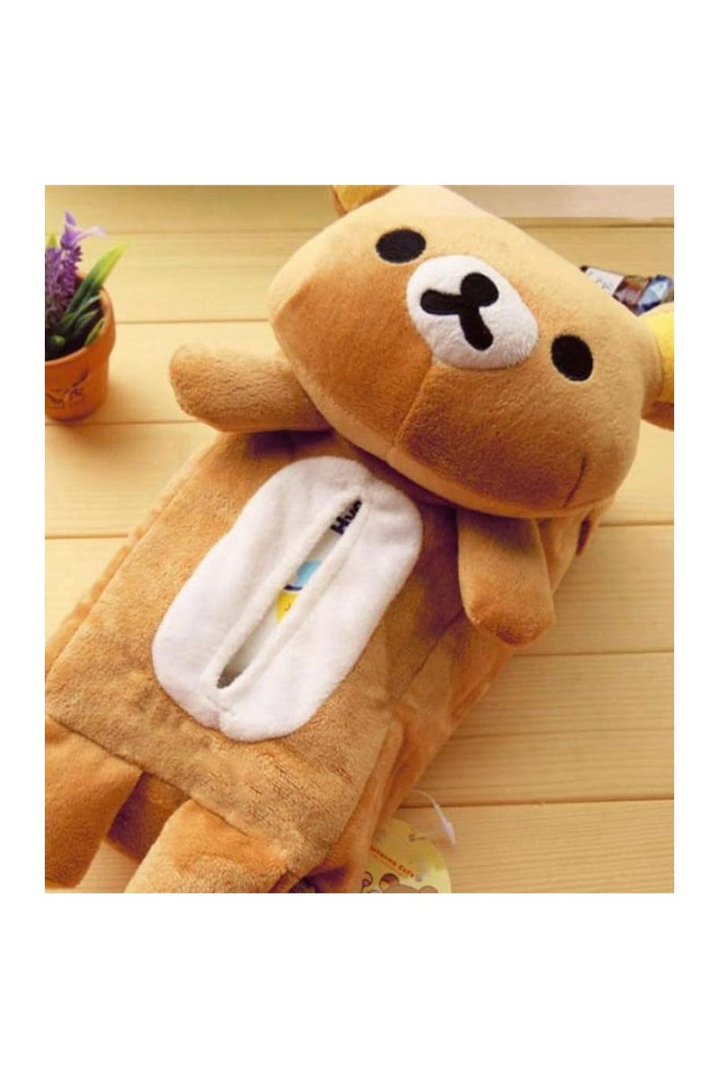 Rilakkuma Pet Tissue Box Car Decoration Hanging Tissue Cover Easy Installation (Bear)  - Image 3