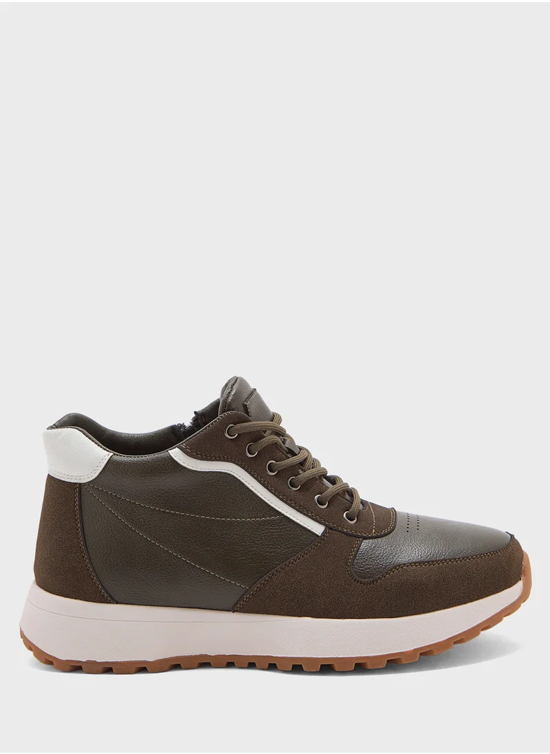 Robert Wood Smart Casual High Top Sneakers