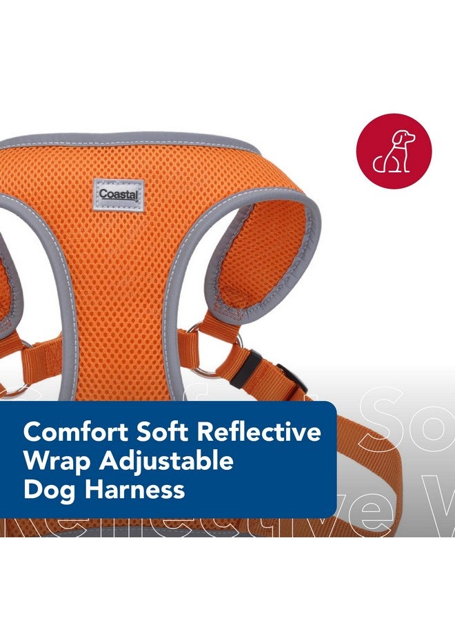 كوستال حزام كلب ناعم عاكس قابل للتعديل من Coastal Pet Comfort - حزام كلب لا يسحب للكلاب الصغيرة والكبيرة - برتقالي غروب الشمس - 5/8 بوصة × 16 بوصة - 19 بوصة - Image 2