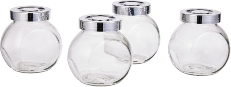 طقم برطمانات توابل راجتان من ايكيا - زجاج 4 قطع