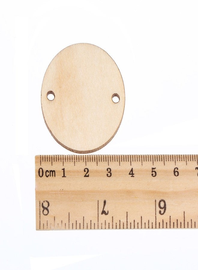 Bememo 1.5 Inches Circle Wooden Tags Birthday Board Tags with 2 Holes for Birthday Board DIY Crafts(100 Pieces) - Image 5