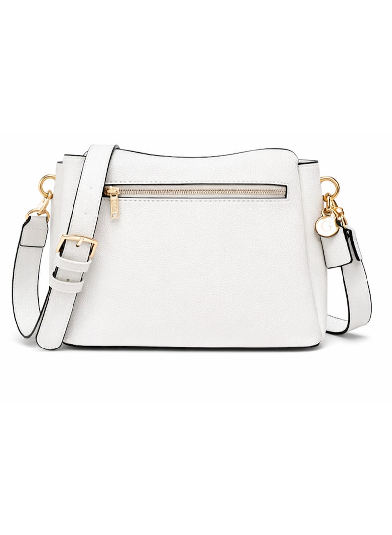 GUESS Women's bag Emera 4g logo mini crossbody Bag - HWBA9316120 CRM WHT - Image 2