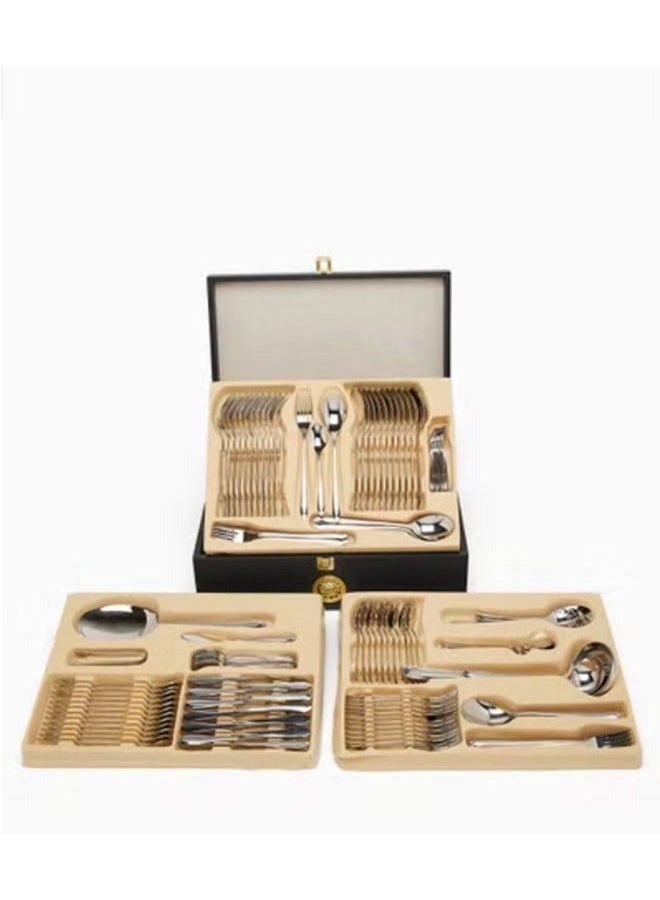 DESSINI Dessini 148Pcs Cutlery Set Gold - Image 2