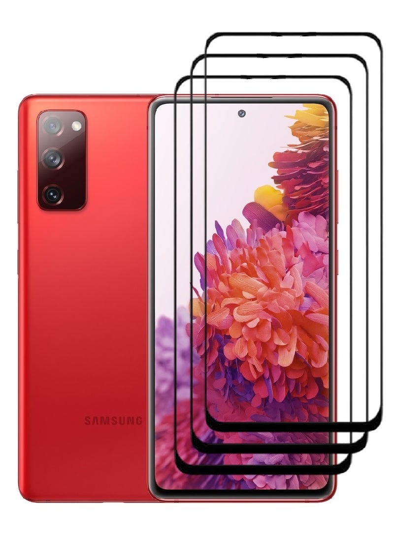 AINA 3 Pieces Tempered Glass Screen Protector 5D Designed For Samsung Galaxy S20 FE Full Glue Edge to Edge Full Screen Coverage And Bubble Free - Image 1