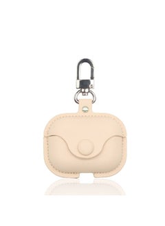 For Airpods 4 Protective Cover For Apple Earphone Case 123 Generation Airpods Pro/pro2 Earphone Leather Case New-Color:Lamb Print-Khaki-Applicable Model:for Airpods 4