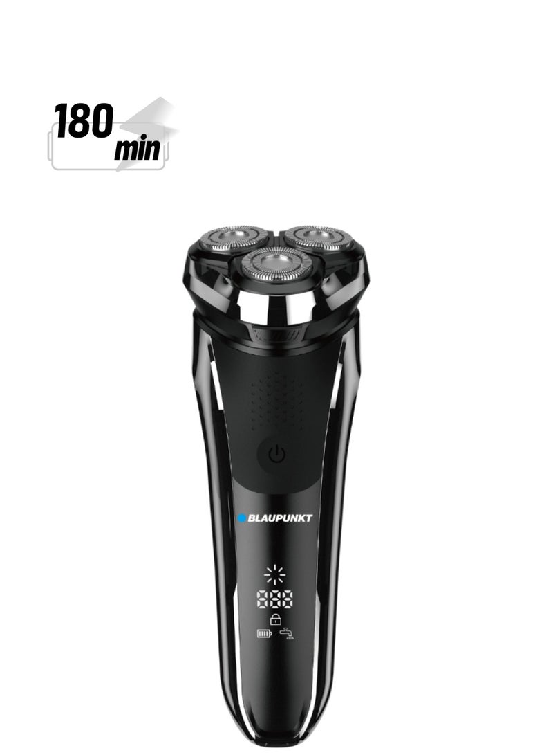 Blaupunkt Shaver For Men, Pop-Up Trimmer, Usb-C Charging Slot, Lcd Display, Lithium Battery, Svm422 - Image 1