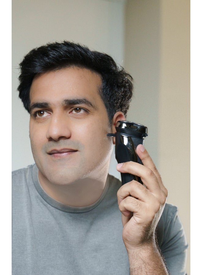 Blaupunkt Shaver For Men, Pop-Up Trimmer, Usb-C Charging Slot, Lcd Display, Lithium Battery, Svm422 - Image 4