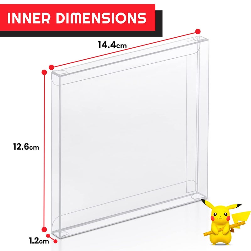 EVORETRO Game Box Protector Compatible with CD Jewel Games, PS1 Games Clear Case - 0.35MM Bulk retail bags Game Storage Case - Retro gaming console partner for retro game system collection (pack of 25) - Image 4