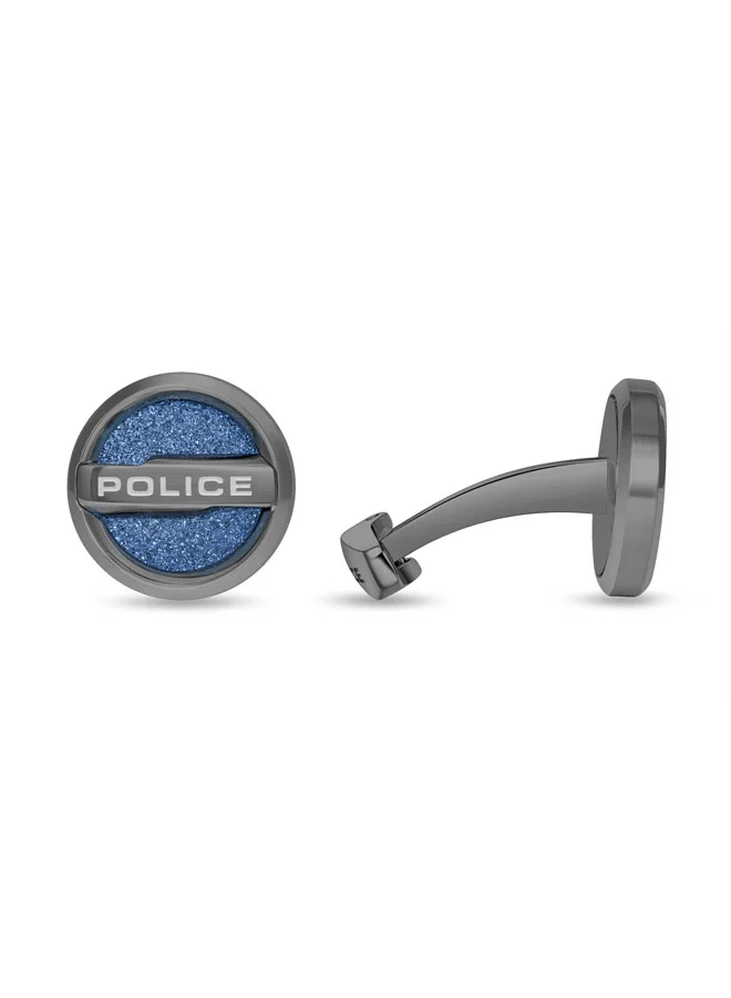 بوليس Orbium Round Stainless Steel Cufflinks for Men