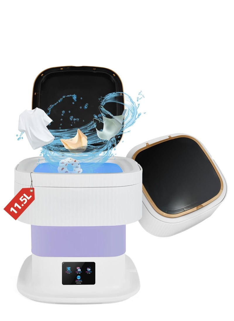 Next Vogue Next Vogue Portable Washing Machine,11.5L Mini Washing Machine for Small Delicates, Underwear, Baby Clothes, Sock. Foldable and portable washing machine for Apartment, Home, Hotel, Camping, RV  - Image 1