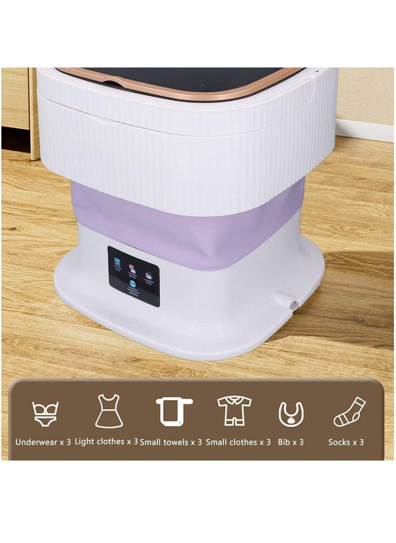 Next Vogue Next Vogue Portable Washing Machine,11.5L Mini Washing Machine for Small Delicates, Underwear, Baby Clothes, Sock. Foldable and portable washing machine for Apartment, Home, Hotel, Camping, RV  - Image 4