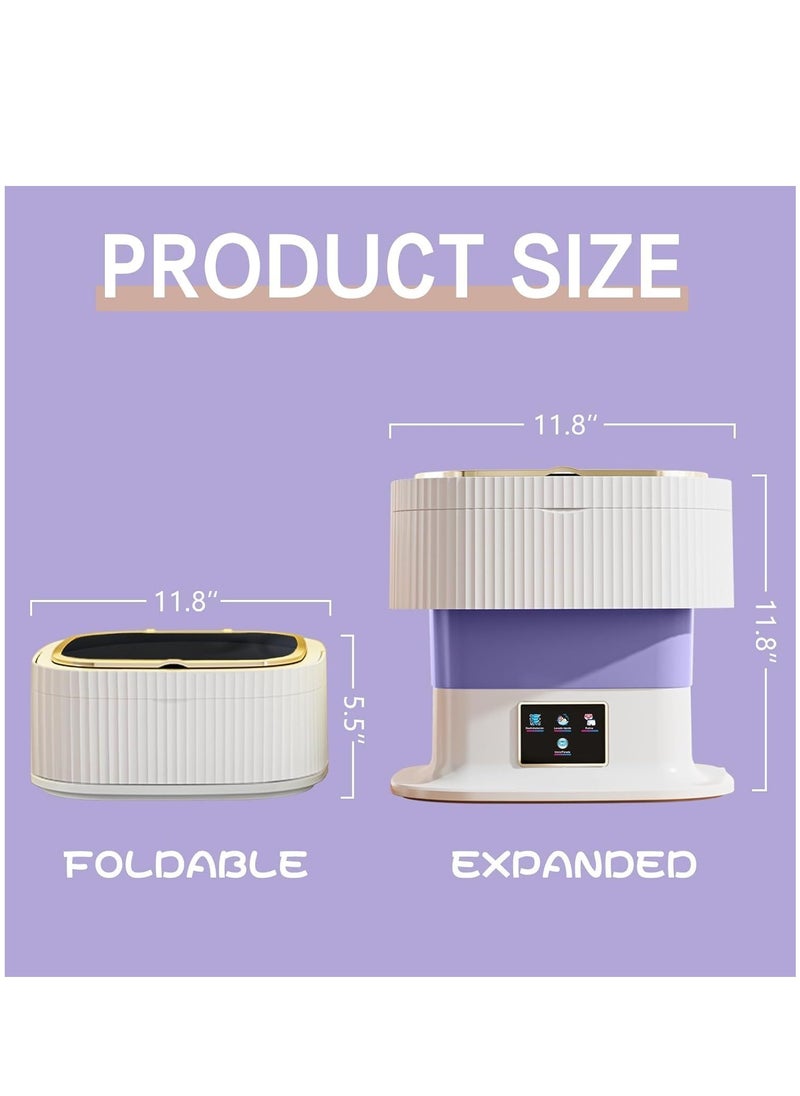 Next Vogue Next Vogue Portable Washing Machine,11.5L Mini Washing Machine for Small Delicates, Underwear, Baby Clothes, Sock. Foldable and portable washing machine for Apartment, Home, Hotel, Camping, RV  - Image 5