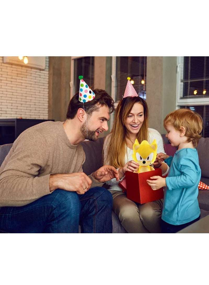 عام سونيك القنفذ 11.8 quot;ألعاب أفخم، للمفاصل الظل ذيول أفخم دمية اللعب الهدايا للبنين والبنات شخصية كرتونية أفخم الأطفال (سوبر سونيك) - Image 5