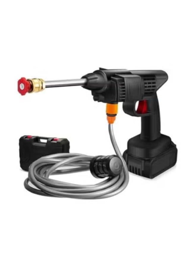 8 in 1 High Pressure Cordless Water Gun High Power Electric Nozzle Rechargeable Battery Electric Nozzle for Car Cleaning Floor Watering Flowers - Image 1