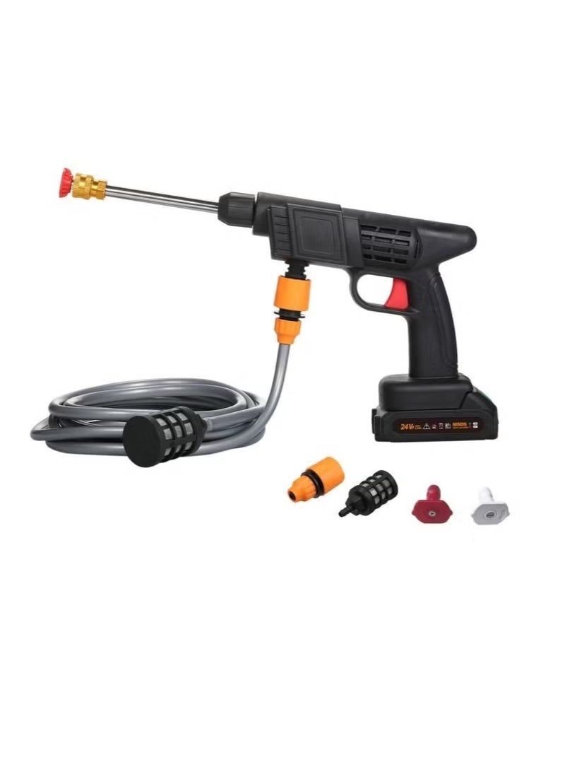 8 in 1 High Pressure Cordless Water Gun High Power Electric Nozzle Rechargeable Battery Electric Nozzle for Car Cleaning Floor Watering Flowers - Image 3