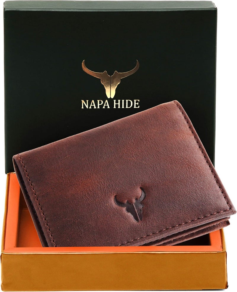 Napa Hide ® Mens Leather Wallet (Crackle) - Image 5
