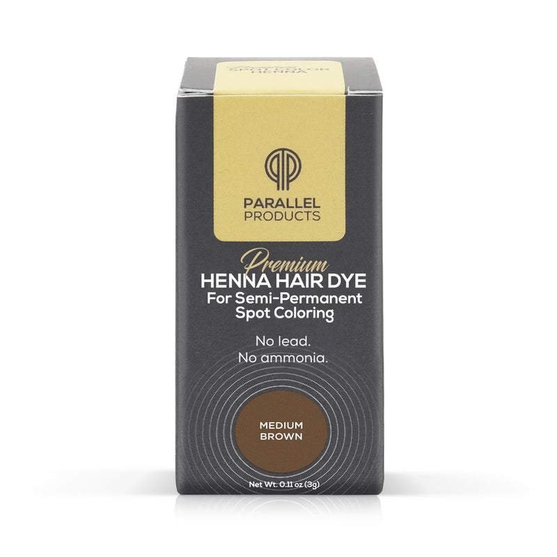 Parallel Products Spot Color Henna Kit - Henna Hair Dye - 3 grams - Tint for Professional Spot Coloring - With Mixing Dish - Covers Grey Hair - Root Touch Up (Medium Brown) - Image 5