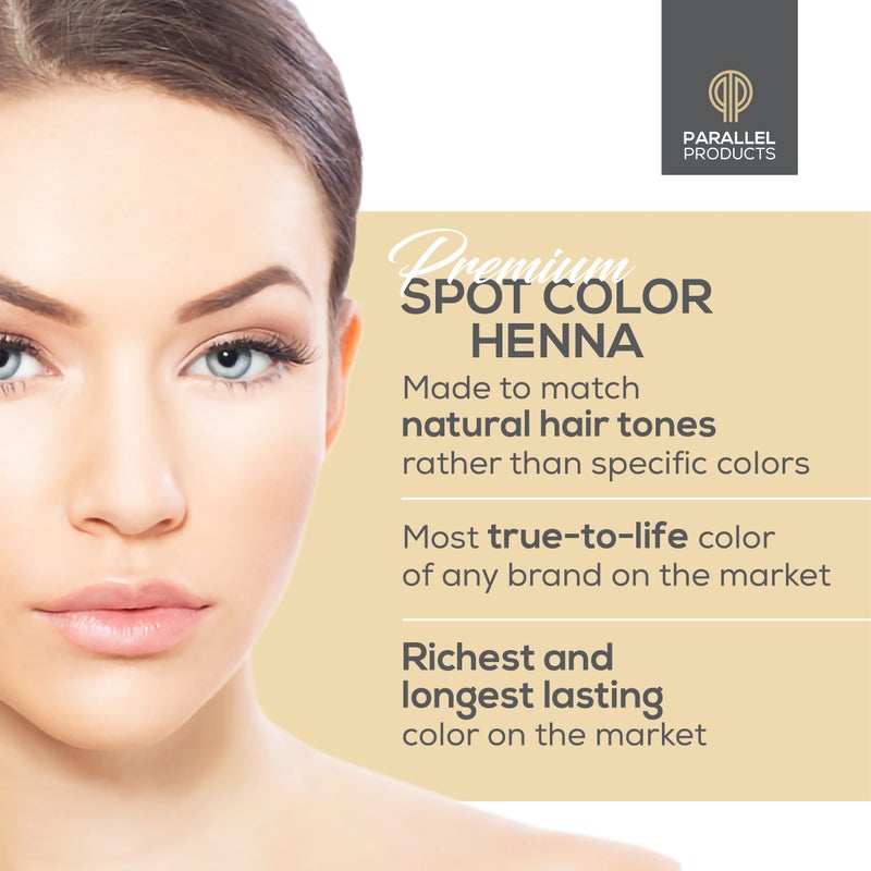 Parallel Products Spot Color Henna Kit - Henna Hair Dye - 3 grams - Tint for Professional Spot Coloring - With Mixing Dish - Covers Grey Hair - Root Touch Up (Medium Brown) - Image 4
