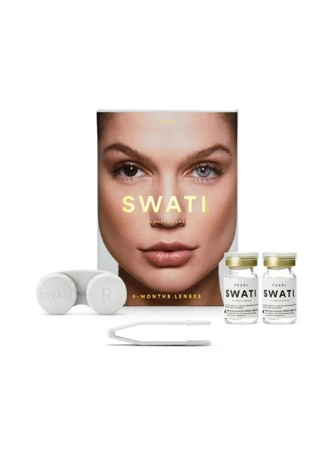 سواتي Cosmetics Coloured Contact Lenses  Pearl 6 Months