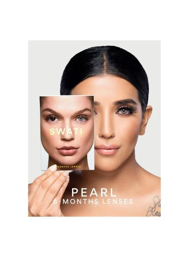 سواتي Cosmetics Coloured Contact Lenses  Pearl 6 Months