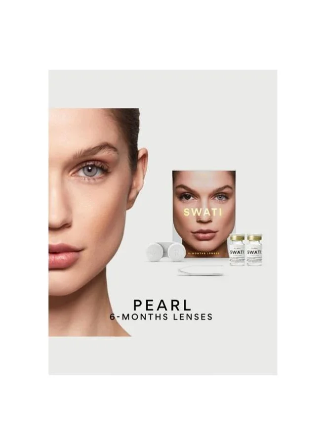 سواتي Cosmetics Coloured Contact Lenses  Pearl 6 Months