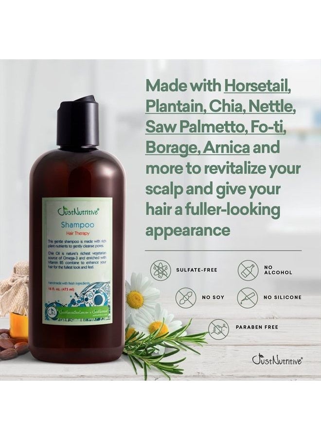 Just Nutritive - Hair Loss Shampoo | Hair Regrowth Shampoo For Thinning Hair | Hair Growth Product For Men and Women | Just Nutritive | 16 Oz - Image 1
