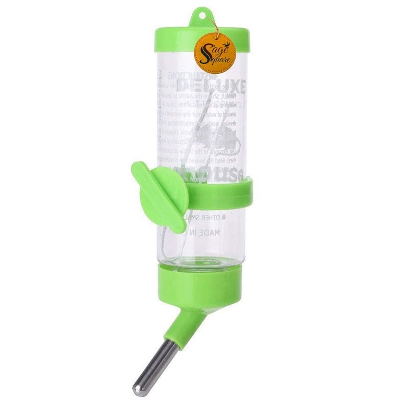 Sage Square Leak Proof Water Bottle for Hamster/Gerbil/Mice/Guinea Pig/Ferret/Rabbit (Random Color) (250 ML) - Image 1
