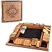 AMEROUS 14 Players Shut The Box Dice Game Wooden Board Table Math Game with 12 Dice and ShutTheBox Instructions for Kids Adults Family Classroom Home or Pub 12 Inches - Image 4