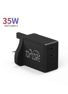 Topcore USB C Charger,  35W USB Wall Charger Block, Dual USB-C Port Total 50W Output. Compact Power Adapter for Laptops, iPhone, Samsung and More  - Image 4