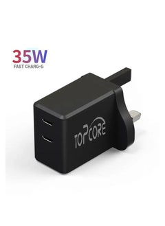 Topcore USB C Charger,  35W USB Wall Charger Block, Dual USB-C Port Total 50W Output. Compact Power Adapter for Laptops, iPhone, Samsung and More  - Image 5