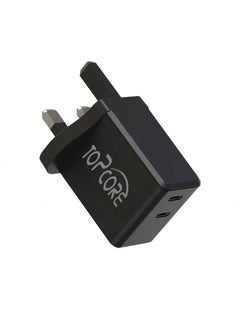 Topcore USB C Charger,  35W USB Wall Charger Block, Dual USB-C Port Total 50W Output. Compact Power Adapter for Laptops, iPhone, Samsung and More  - Image 1