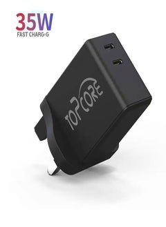 Topcore USB C Charger,  35W USB Wall Charger Block, Dual USB-C Port Total 50W Output. Compact Power Adapter for Laptops, iPhone, Samsung and More  - Image 3