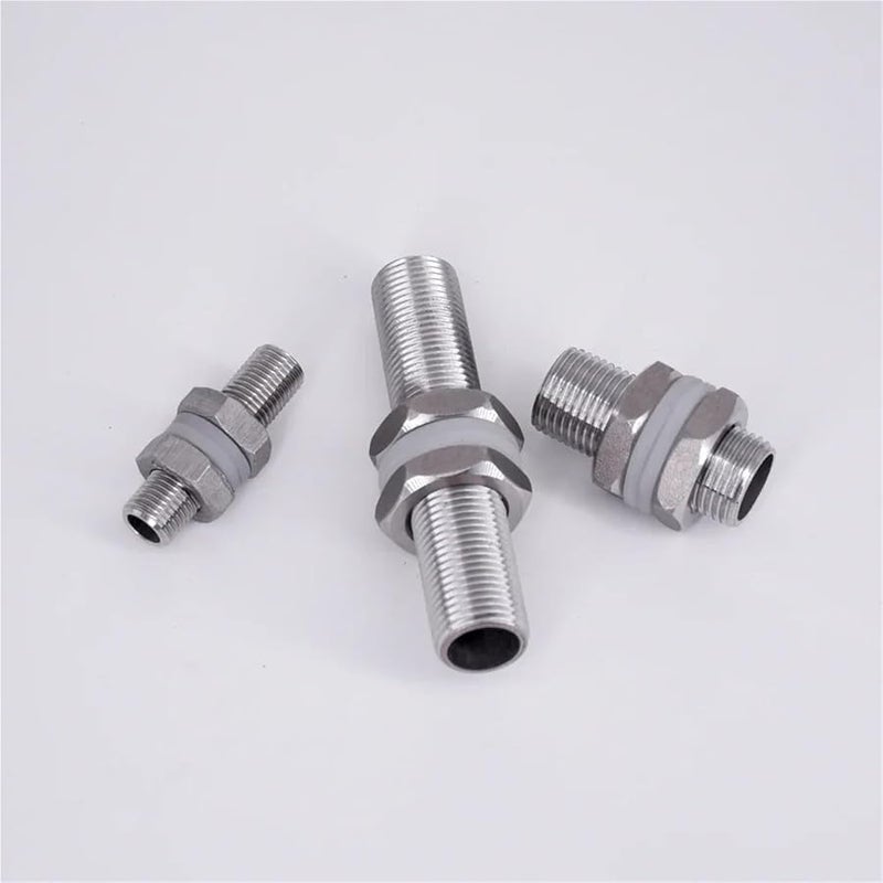 Stainless Steel Full Thread Bulkhead Lock Pipe Fitting 150mm 3 4 Inch BSPP Male - Image 5