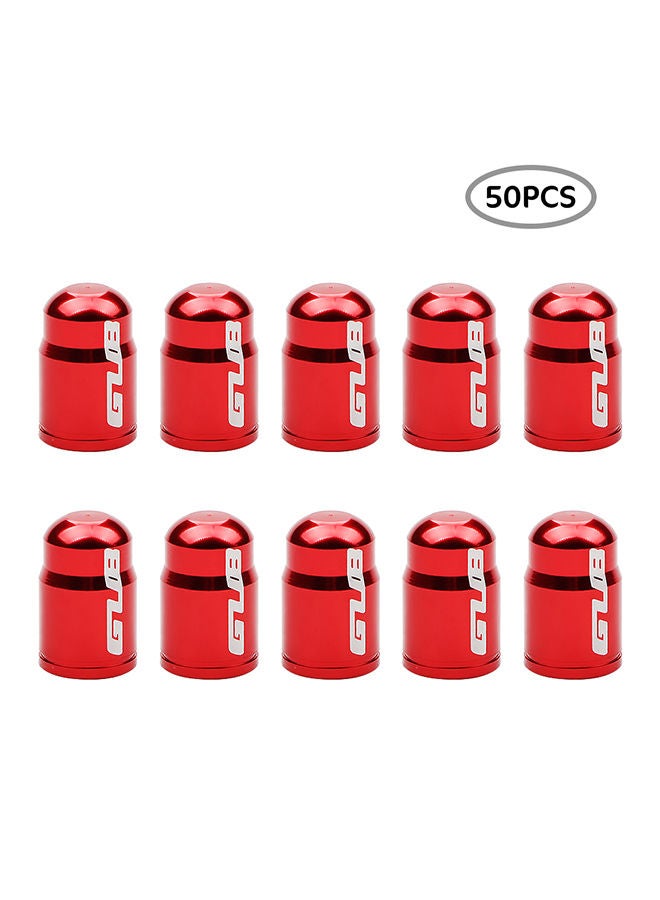 NIBEMINENT 50 Piece Bike Schrader Air Valve Caps Bicycle Wheel American Tire Cap Dust Cover Protector  - Image 1