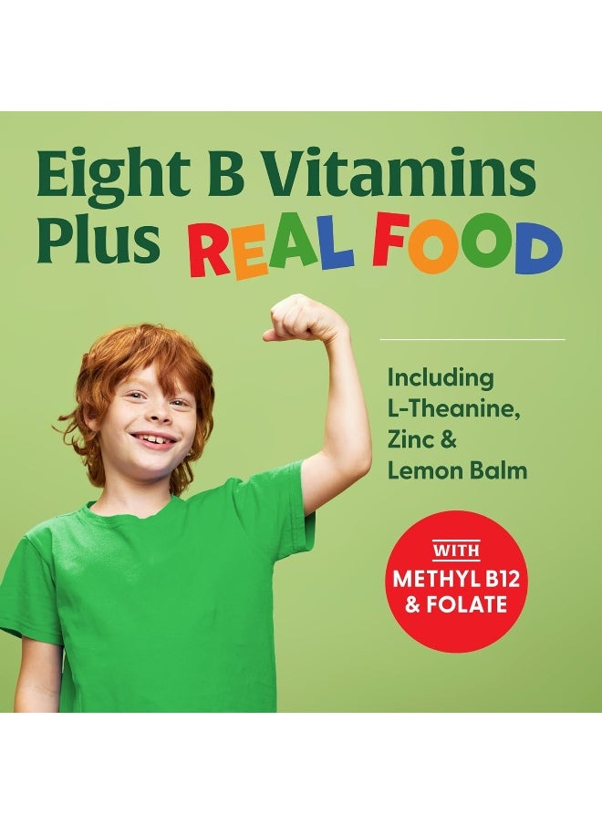 MegaFood Kids B Complex - B Complex Vitamin Supplement - 8 B Vitamins With Vitamin B6, Vitamin B12, Folate, Biotin & More - Supports Cellular Energy Production - Vegetarian, Gluten Free - 30 Mini Tabs  - Image 5
