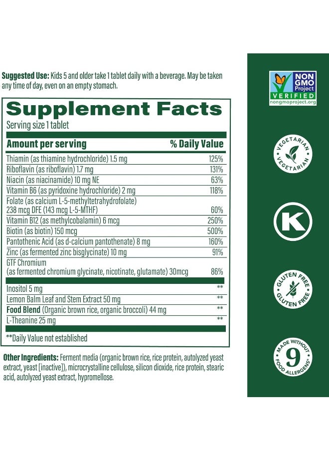 MegaFood Kids B Complex - B Complex Vitamin Supplement - 8 B Vitamins With Vitamin B6, Vitamin B12, Folate, Biotin & More - Supports Cellular Energy Production - Vegetarian, Gluten Free - 30 Mini Tabs  - Image 3