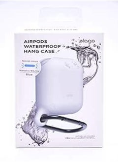 Elago airpods waterproof hang case - night glow blue