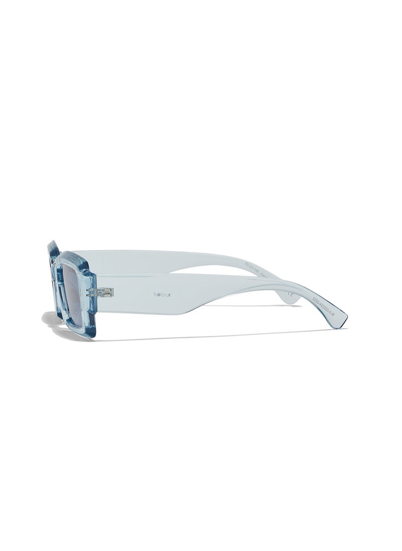 Blackout Zen,Women Sunglasses, Rectangle Sunglasses, UV Protection: UV400 (Blue,Blue)  - Image 3