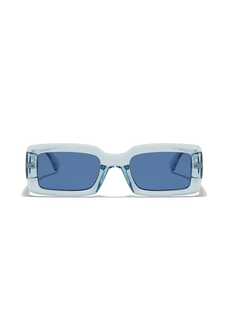 Blackout Zen,Women Sunglasses, Rectangle Sunglasses, UV Protection: UV400 (Blue,Blue)