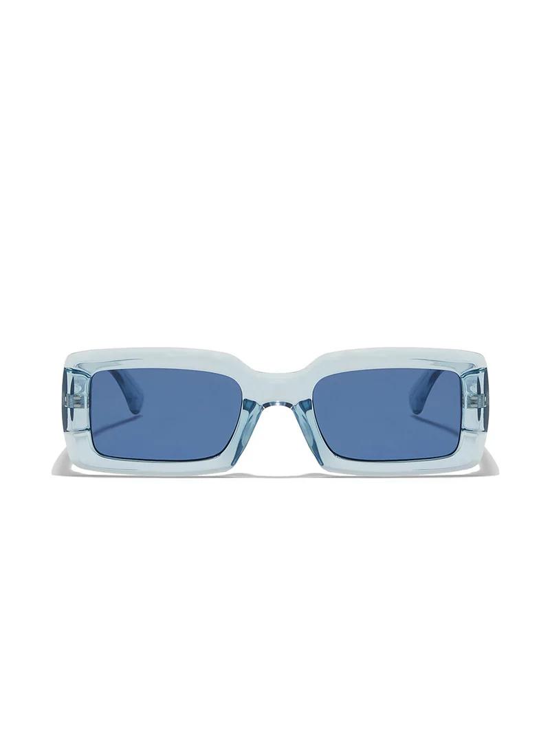 Blackout Zen,Women Sunglasses, Rectangle Sunglasses, UV Protection: UV400 (Blue,Blue)